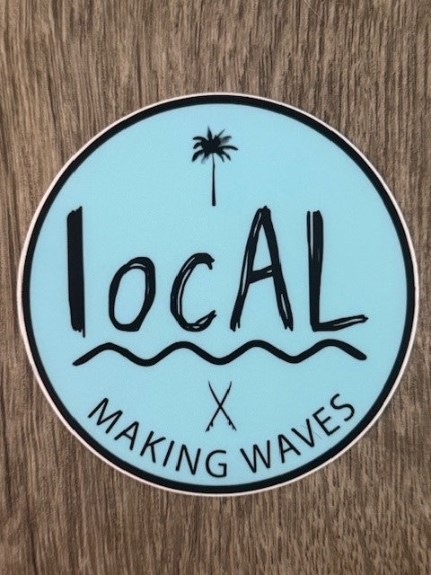 Decal - locAL Making Waves -Seafoam