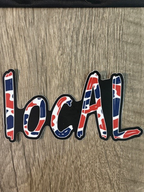 Decal - locAL Red, White, Blue Camo